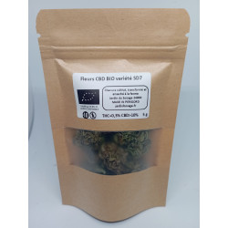 Fleur de CBD Bio SD7 – Arômes boisés & épicés – Jardin du Bocage