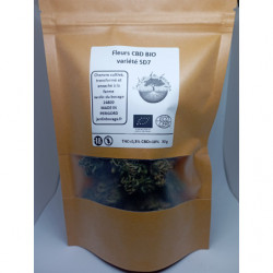 Fleur de CBD Bio SD7 – Arômes boisés & épicés – Jardin du Bocage